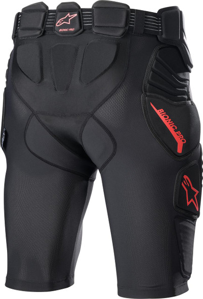  ALPINESTARS Bionic Pro Protection Shorts - Black/Red - Medium 6507523-13-M 