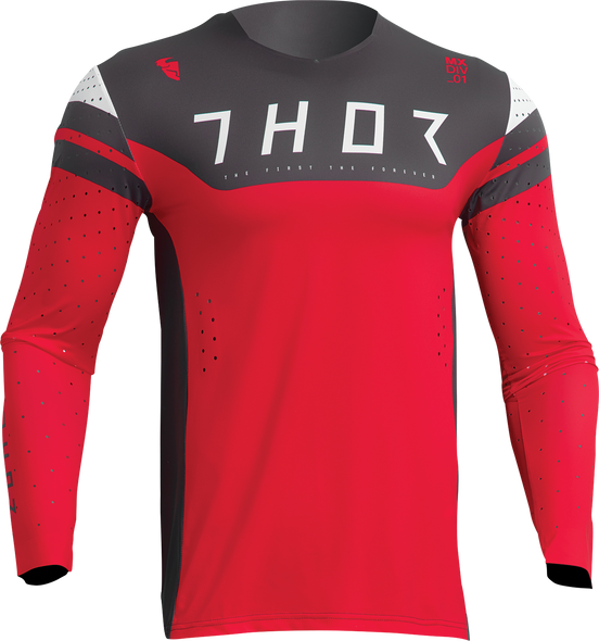 THOR Prime Rival Jersey - Red/Charcoal - Large 2910-7019
