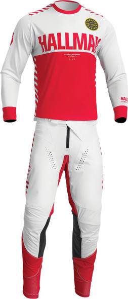  THOR Differ Slice Jersey - White/Red - XL 2910-7136 