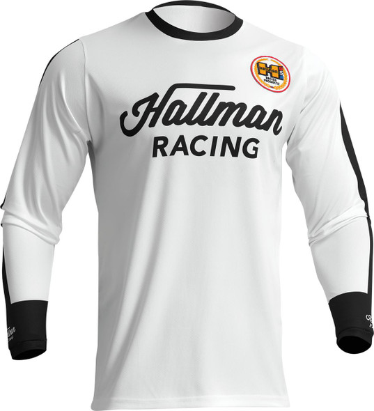  THOR Hallman Differ Roosted Jersey - White/Black - Small 2910-7115 