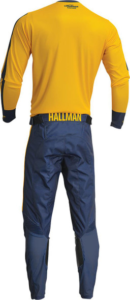  THOR Hallman Differ Roosted Jersey - Lemon/Navy - XL 2910-7124 