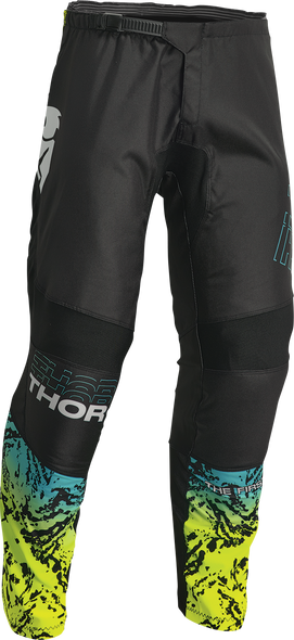 THOR Sector Atlas Pants - Black/Teal/Acid - 48 2901-10120