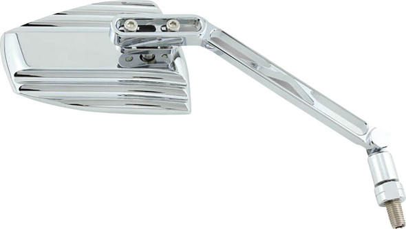 HIGHSIDER Mirrors - Wave - Side View - Triangle - Chrome 301-4910 