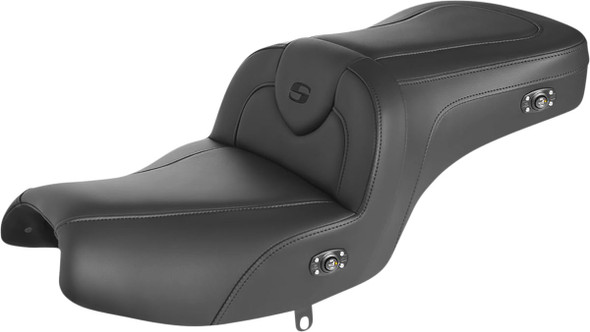  SADDLEMEN RoadSofa* Seat - without Backrest - Black w/ Black Stitching - Heated - Challenger '20-'22 I20-06-187HCT 