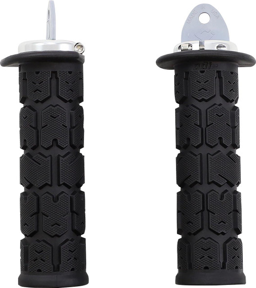 ODI Grips - Rogue - ATV/PWC - Black/Silver J33RGB-S 