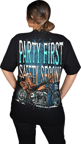  LETHAL THREAT Down-N-Out Party First Safety Second - Black - 2XL DT10043XXL 
