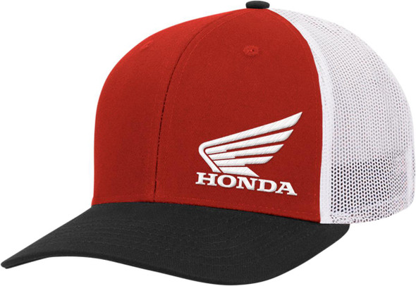  HONDA APPAREL Honda Wing Hat - Red/Black/White NP21A-H3162 