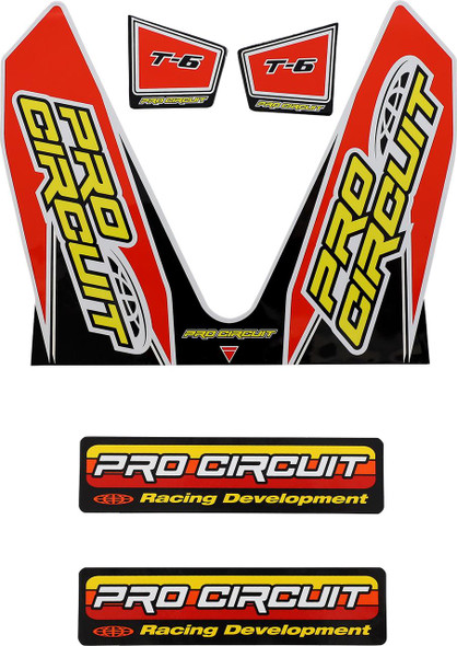 PRO CIRCUIT Pro Circuit T-6 Mini Decal Red 2022 Yamaha YZ125 DC22MINI 