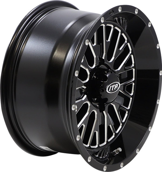  ITP Wheel - Momentum - Front/Rear - Black/Milled - 14x7 - 4/110 - 4+3 (+10 mm) 1422734731B 