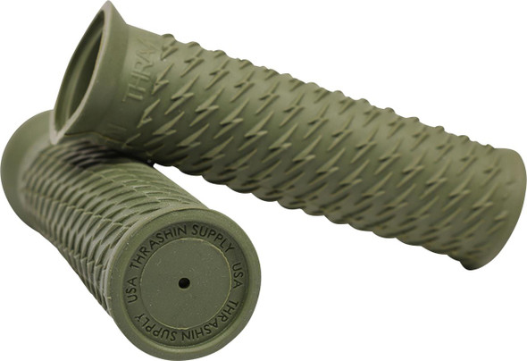  THRASHIN SUPPLY CO. Grips - Bolt - Green TSC-2708-6 