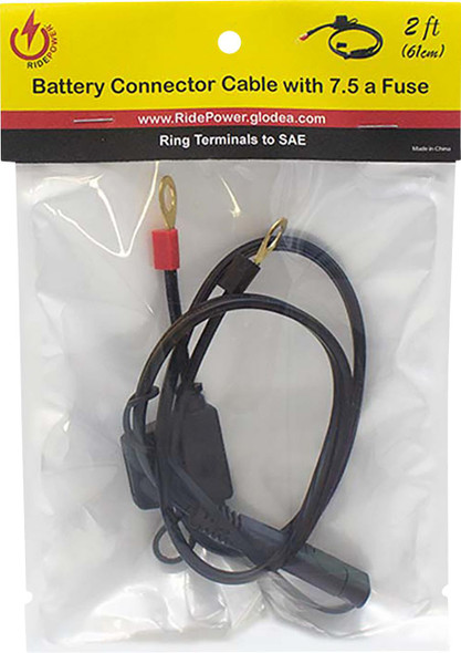  RIDEPOWER SAE to Ring Terminal Cable - Charger - 2' RPBT2FT 