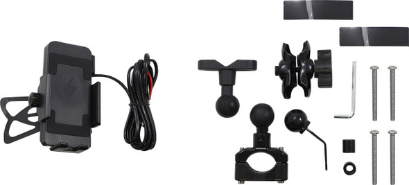  RIDEPOWER Ball Mount - Phone Holder - Wireless Charging RPPMMTLBKBW12 