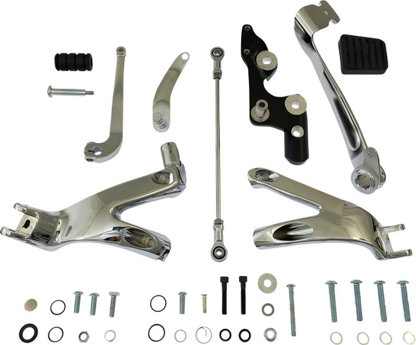  DRAG SPECIALTIES Forward Control Kit - Chrome - FL/FX D35-0224C 