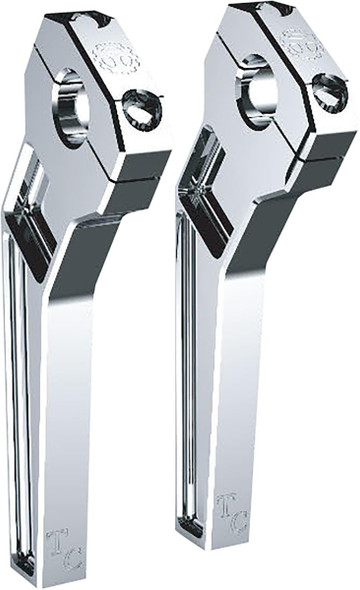  TODD'S CYCLE Risers - Pullback - 1-1/8" Clamping - 8" Rise - Chrome TD-R22-08 