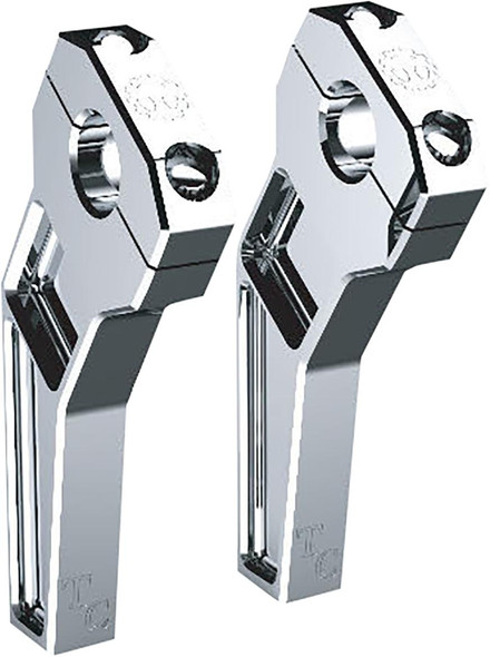  TODD'S CYCLE Risers - Pullback - 1" Clamping - 6" Rise - Chrome TD-R12-06 