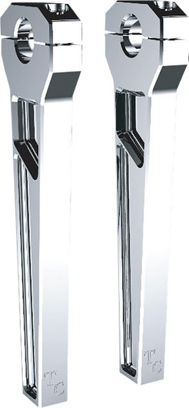  TODD'S CYCLE Risers - 1" Clamping - 10" Rise - Chrome TD-R11-10 