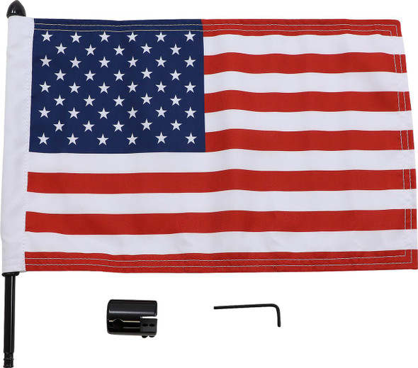  PRO PAD Flag Mount - 1/2" Square Sissy Bar - 10" X 15" Flag BRFM-SQSB15 