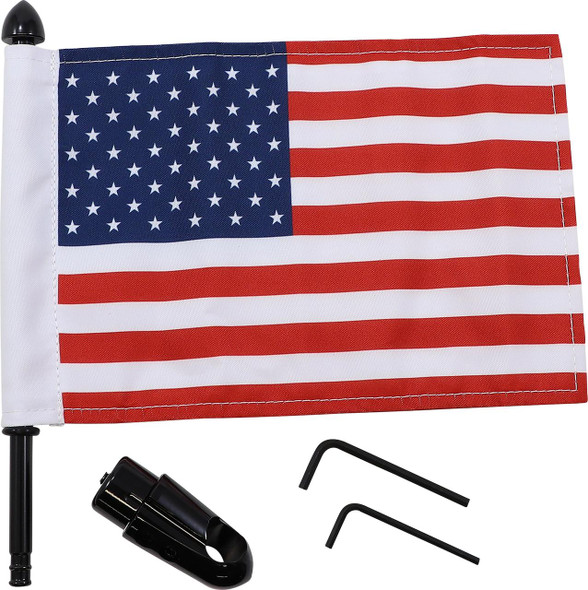  PRO PAD Flag Mount - Detachable Sissy Bar - 9" Pole - 6" X 9" Flag BRFM-RDHB765IN 