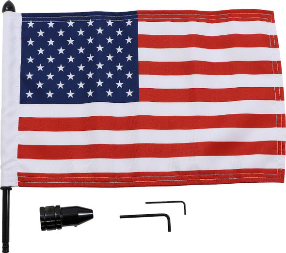  PRO PAD Saddlebag - Fixed Upright Flag Mount - 1/2" Bar - 10" X 15" Flag BRFM-FXD315 