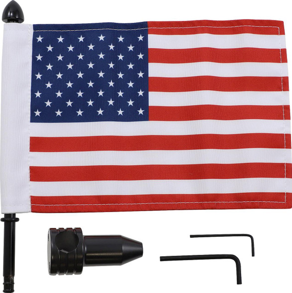  PRO PAD Saddlebag - Fixed Upright Flag Mount - 3/4" Bar - 6" X 9" Flag BRFM-FXD1 