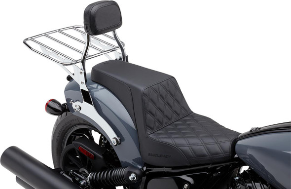  COBRA Detachable Backrest - Mini - Chrome - Chieftain 502-2012 