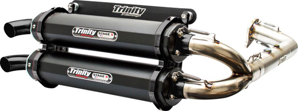  TRINITY RACING Stage 5 Dual Exhaust - Cerakote Black TR-4174D-C2 