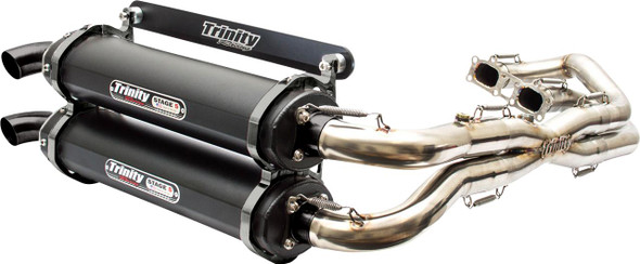  TRINITY RACING Stage 5 Dual Exhaust - Cerakote Black TR-4119D-C2 