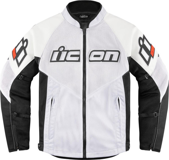  ICON Mesh AF* Leather Jacket - White - Large 2810-3904 