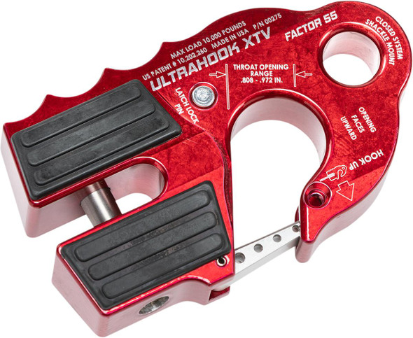  FACTOR 55 UltraHook XTV Winch Hook - Red 00275-01 