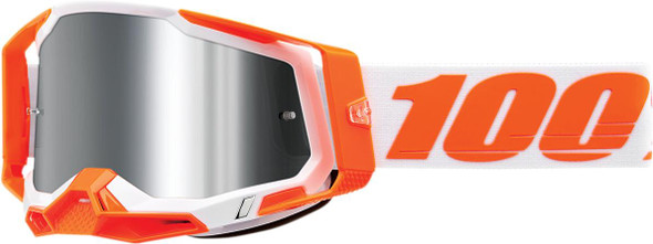  100% Racecraft 2 Goggles - Orange - Silver Flash Mirror 50010-00013 