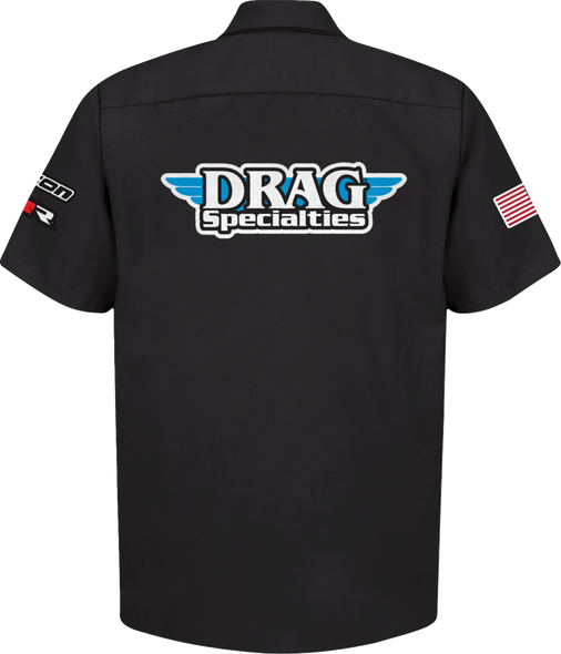 THROTTLE THREADS Drag Specialties House 25 Shirt - Black - XL DRG32ST24BXR