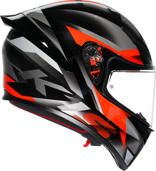 AGV K1 S Helmet - Fastlap - Black/Gray/Red - 2XL 2118394003-064-XXL AGV K1 S Helmet - Fastlap - Black/Gray/Red - 2XL 2118394003-064-XXL