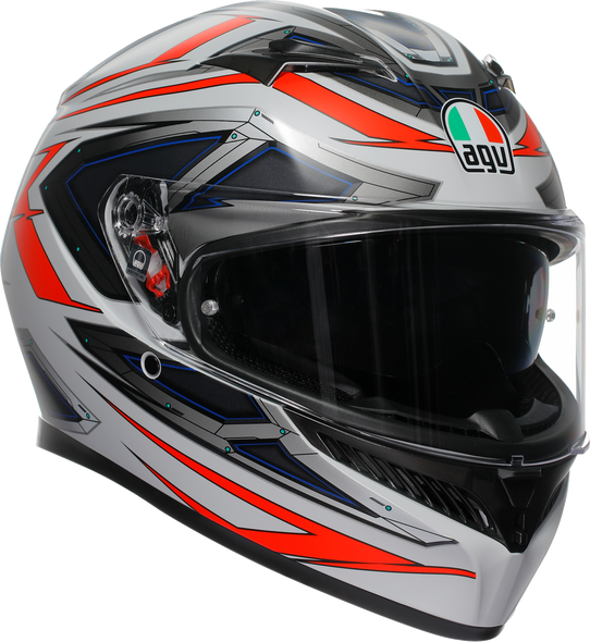 AGV K3 Helmet - Space - Matte White/Red Fluo - 2XL 2118381004-020-XXL