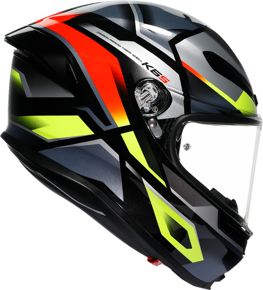 AGV K6 S Helmet - Erazer - Black/Red/Yellow Fluo - 2XL 2118395002-026-XXL AGV K6 S Helmet - Erazer - Black/Red/Yellow Fluo - 2XL 2118395002-026-XXL