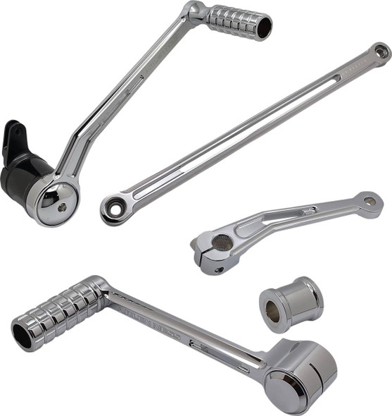 ARLEN NESS Deep Cut Foot Control Kit w/ Heel/Toe Shifter - Chrome 420-107 