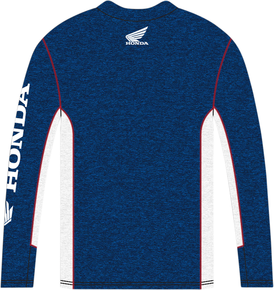 HONDA APPAREL Honda HRC Long-Sleeve T-Shirt - Navy/White - Large NP21S-M2482-L