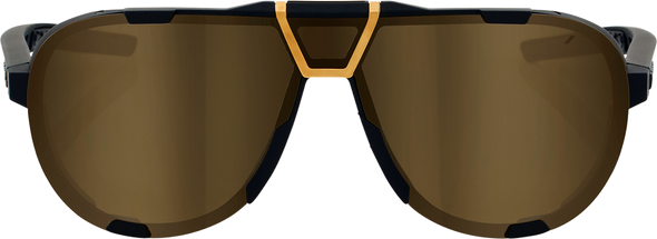 100% Westcraft Sunglasses - Soft Tact Black - Soft Gold Mirror 61046-258-01