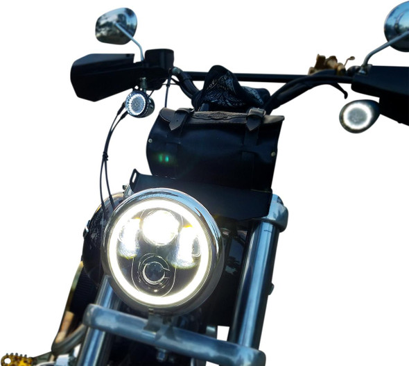  CUSTOM DYNAMICS Headlight - Chrome CD-575-H-C 