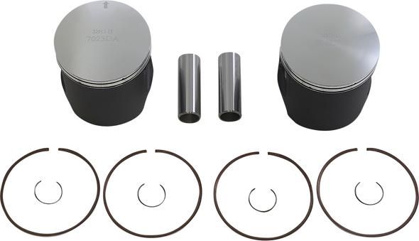 WOSSNER Piston Kit - 81.86 mm - Ski Doo | Lynx K7023DA-2