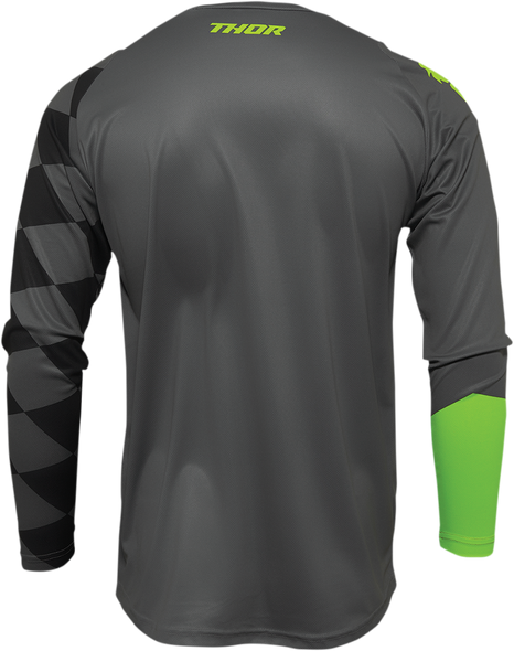 THOR Sector Birdrock Jersey - Gray/Acid - Large 2910-6419