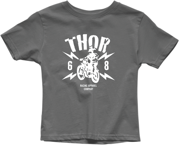 THOR Youth Lightning T-Shirt - Charcoal - Large 3032-3160