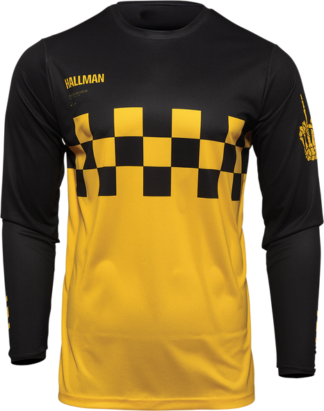 THOR Hallman Differ Cheq Jersey - Yellow/Black - 2XL 2910-6591
