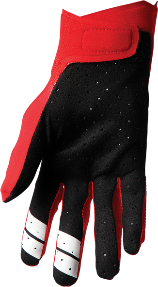 THOR Agile Hero Gloves - Red/White - Large 3330-6689