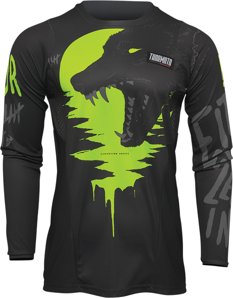 THOR Pulse Counting Sheep Jersey - Charcoal/Acid - 2XL 2910-6569
