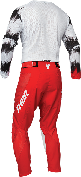THOR Youth Pulse Air Pants - White/Red - 18 2903-1877