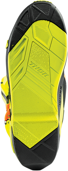 THOR Radial Boots Replacement Outsoles - Black/Yellow Fluorescent - Size 14-15 3430-0906