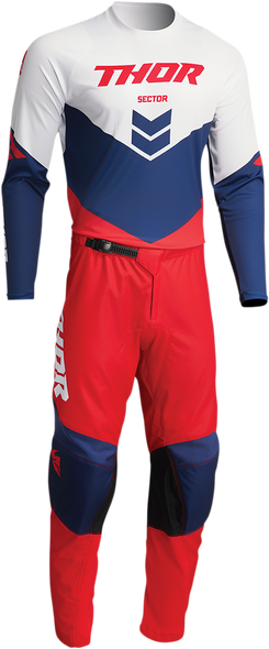 THOR Sector Chev Pants - Red/Navy - 40 2901-9355