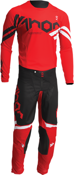 THOR Youth Pulse Cube Pants - Red/White - 26 2903-2071