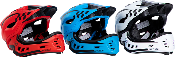 STRIDER 2-in-1 Full Face Helmet - White - Small AHELMETFFWHSM