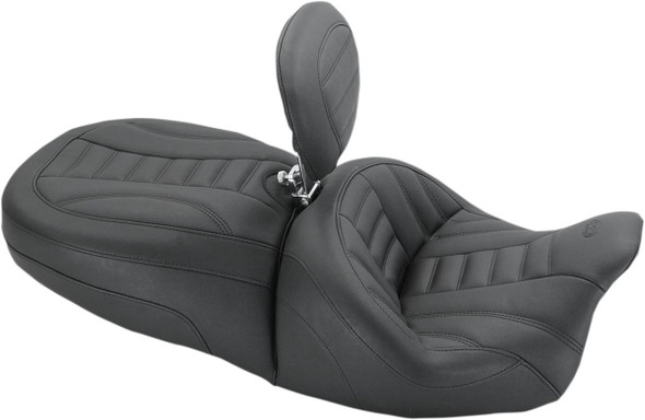  MUSTANG Freewheeler Vintage Seat - w/ Driver Backrest - Forward Positioning 79593 